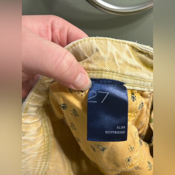 Anthropologie Pilcro The Slim Boyfriend yellow jeans - Picture 8 of 10
